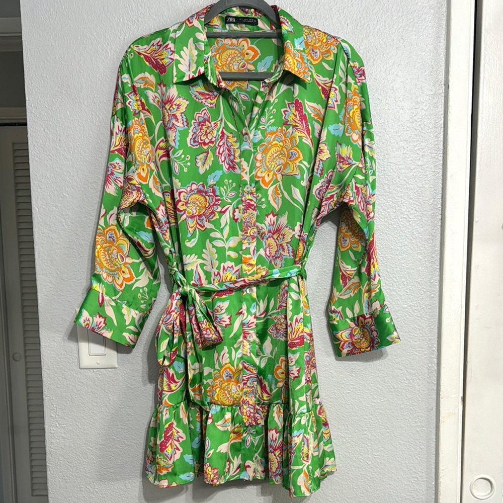Zara Multicolor Floral Blouse